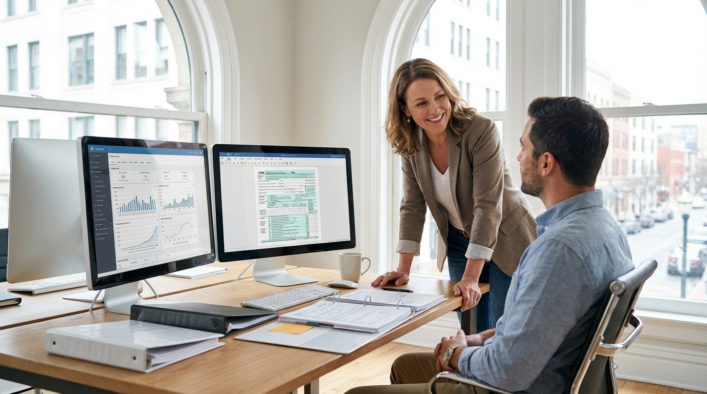 Meeting with tax professional for consultation