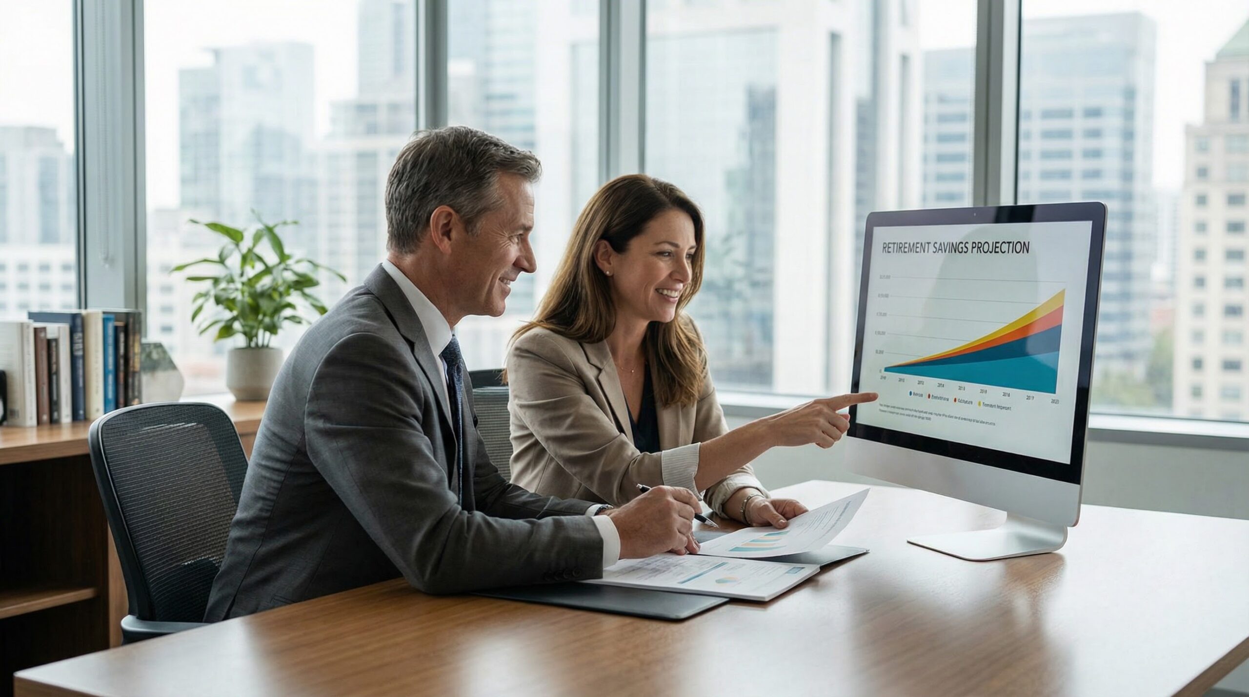 Financial advisor consultation meeting